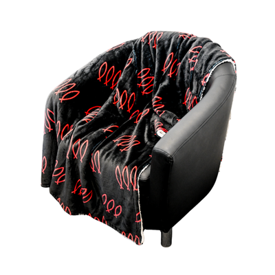 Three Fish Sherpa Blanket