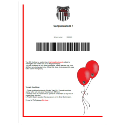 E Gift Card