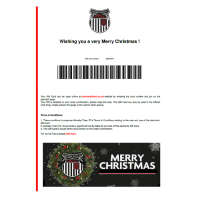 E Gift Card