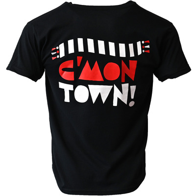 "C'MON TOWN" KIDS T Shirt Black Junior
