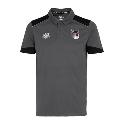 Premier Training Polo Grey and Black Junior