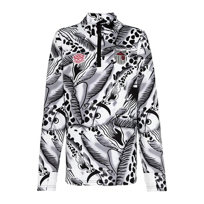 Players Warm up Quarter Zip Fish Design