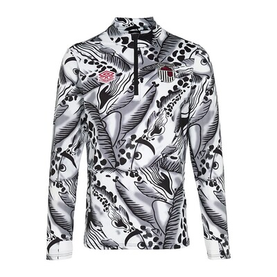 Players Warm up Quarter Zip Fish Design Jnr